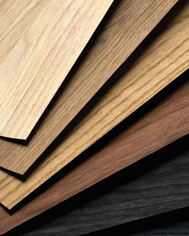 Échantillons panneaux mélaminés Egger gradient bois